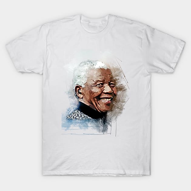 Nelson Mandela The Father of The Nation T-Shirt by mobilunik